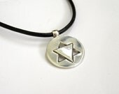 Silver magen david pendant made in israel