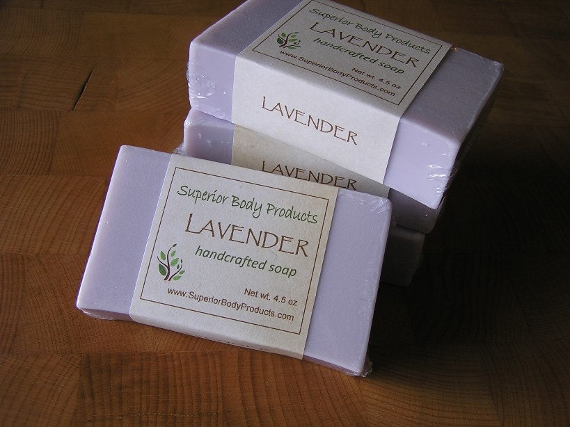LAVENDER Goat Milk Soap, Glycerin Soap, Rectangle