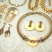Vintage Jewelry Lot Costume Rhinestone Jewellery Lot Vintage Rhinestone Gold Earrings Bracelet Necklace Brooch Jewelry Lot