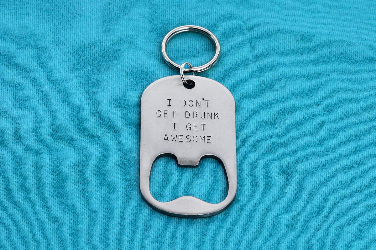 Awesome Personalized Gift For Him - Bottle Opener Keychain