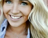 anchor necklace. Sterling Silver