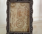Marcasite-Look Frame, 2x3 Frame, Small Vintage Frame with Rhinestone Embellishment