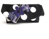 Daisies and Polka Dots Clutch