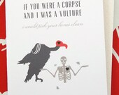 Darkly Beloved Vulture Corpse Love Card