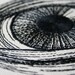 Eye Embroidery Hand Stitched Illustration Wall Plaque Hoop Art