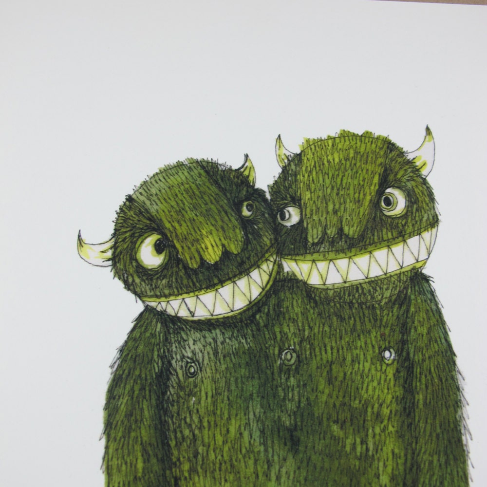 Two Headed Monster Print