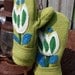 Felted Wool Mittens- Garden Blooms