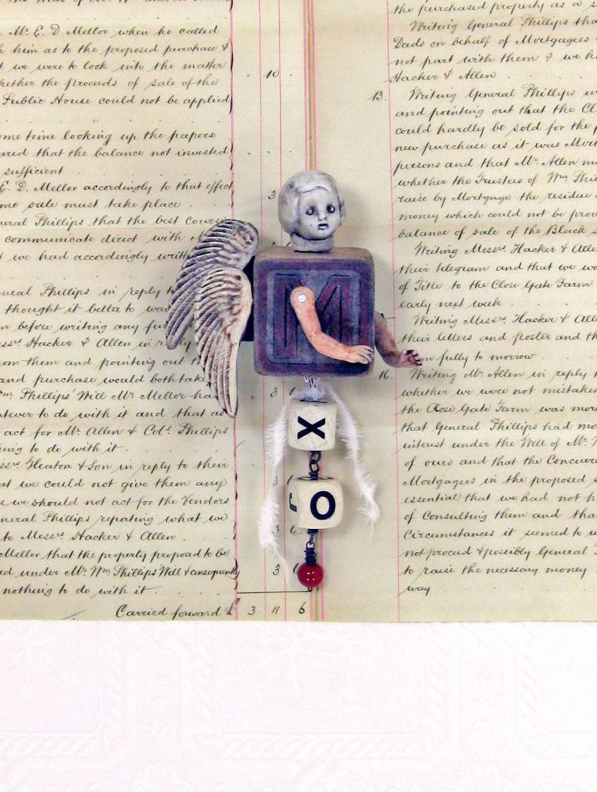Two Winged Angel - Original MIxed Media Assemblage