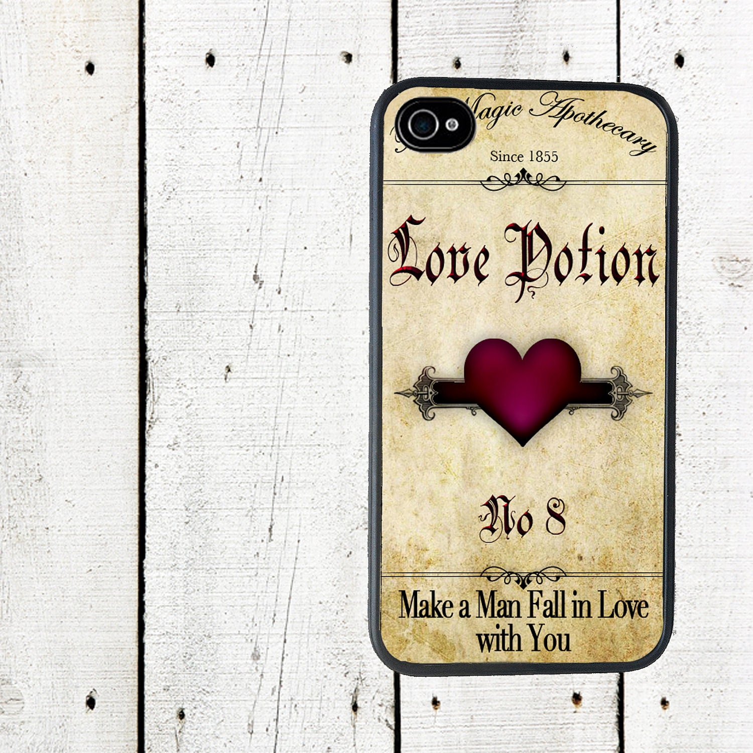 Love Potion iPhone Case iPhone 4 and 4s Cover - iPhone 5 Case - Valentine's Day - to find a man