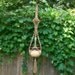 macrame plant hanger Cody light blue