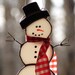 Stained Glass Snowman