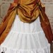 Gold with Red Undertone Full Length Skirt