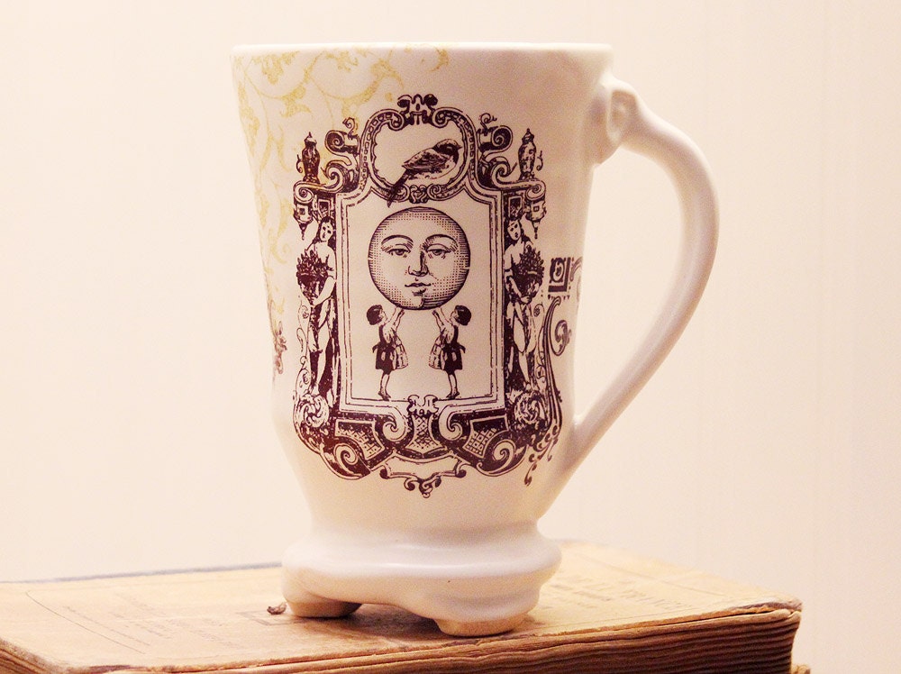 Coffee Mug - Girls holding up the Moon