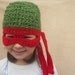 Teenage Mutant Ninja Turtle Hat, TMNT, Children Costume Gift, Raphael, Red Ninja