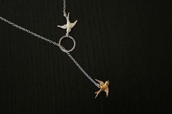 Karma Live Forever - charms lariat necklace - Best Seller