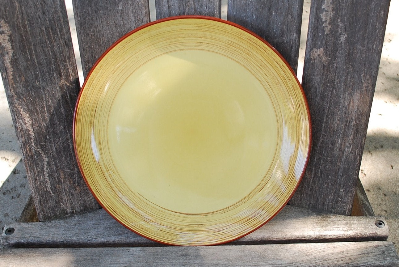 Vintage Colortone Hand Painted Platter Oro