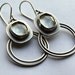 RESERVED - Balance - Circle Dance Aquamarine Earrings
