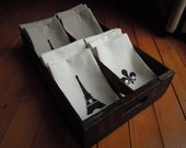 Cream French Rustic Napkins, Table Linens, Hemp, Cotton, 2