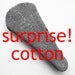 Surprise! 6" Cotton Thong Panty Liner - Cloth Menstrual Pad