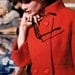 Breakfast at Tiffany's Audrey Hepburn Vintage Orange Wool Coat by Janice Louise Miller