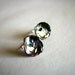Black pearl earrings keshi pearl earrings sterling silver, Pua Lei Midnight