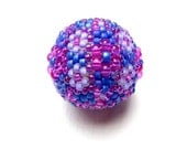 Sleek Beaded Bead Kit 25mm, Magenta, Lavender and Cobalt Blue