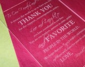 Thank You for Coming to our Wedding Signs - Acrylic, Laser Engraved, Modern, Chic, Edgy