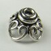 Open Heart Bali Sterling Silver Bead Caps 10mm x 6mm (2 beads)