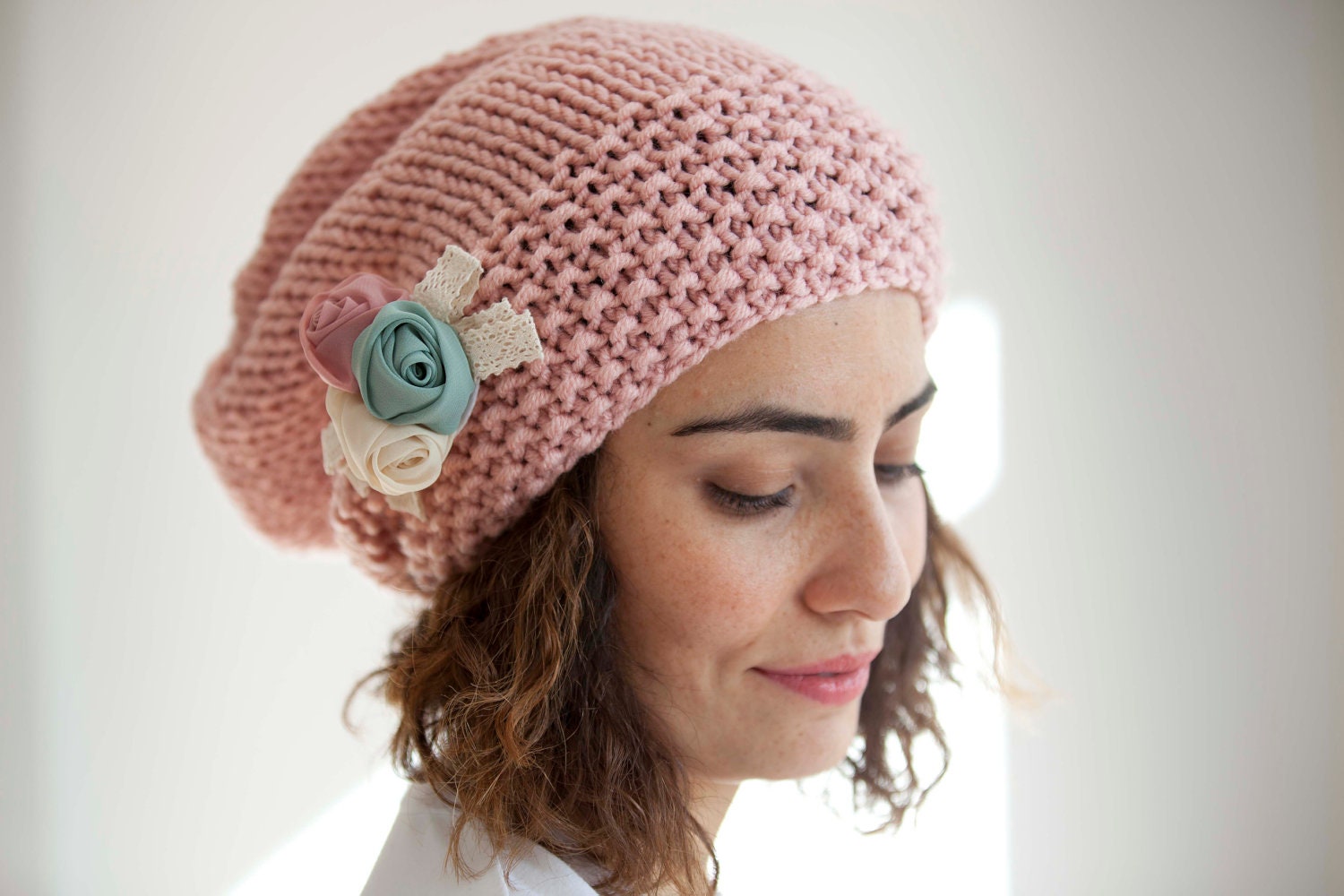 Pretty Woman Pink Slouchy Hat by Afra - afra