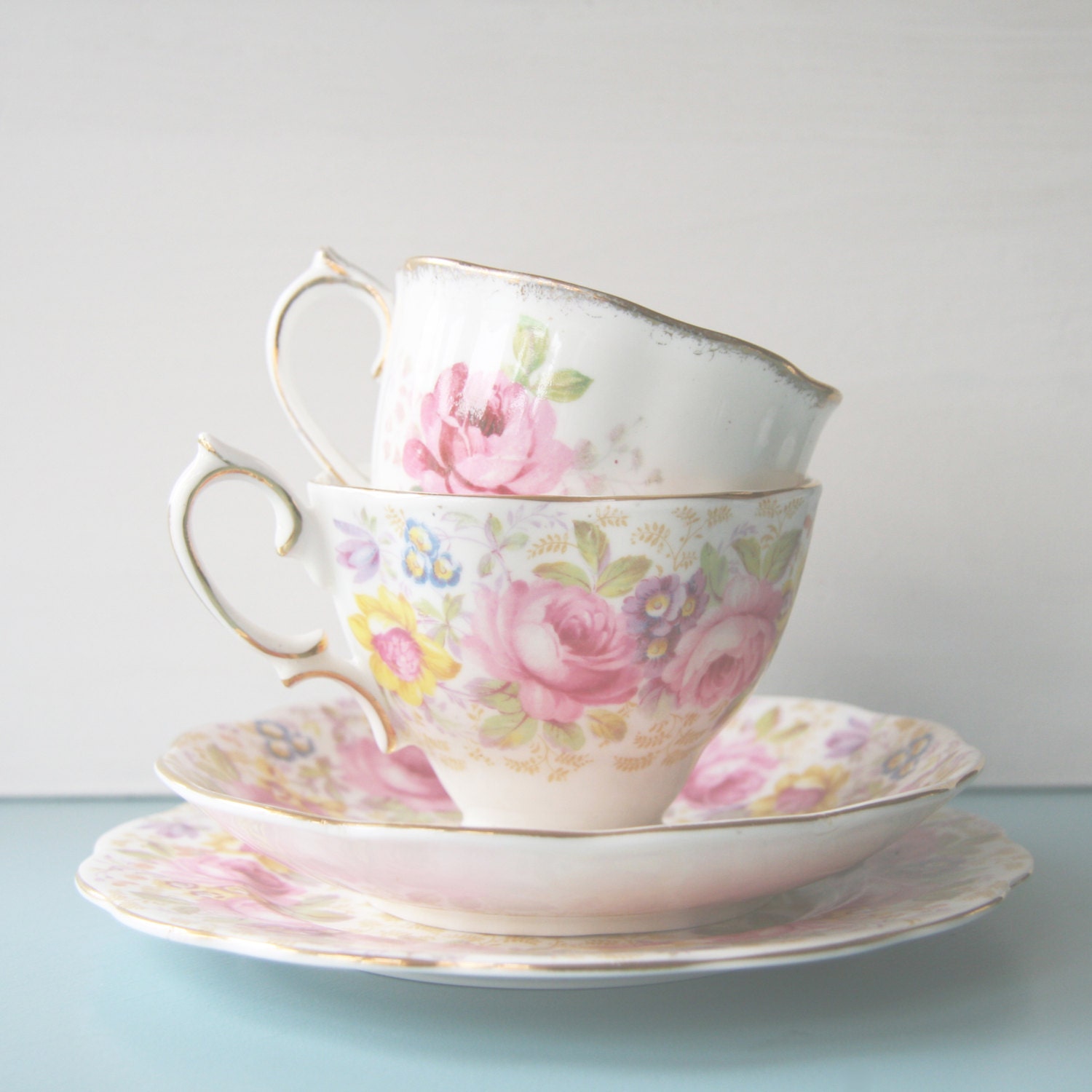 on vintage tea Popular items  online cups chic shabby decor Etsy for