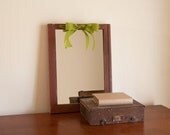 Rustic wall mirror, wood wall mirror, recycled frame