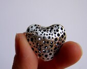 Silver Heart Jewelry, Valentine's Gift, Heart Necklace, Be My Valentine, Big Heart Sterling Silver Necklace, Romantic Gift