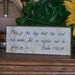 Custom Reserved Wood Sign Home Decor, Decoupage Scripture, Country Cottage, Rustic, Revelation Plaque, Bible Quote