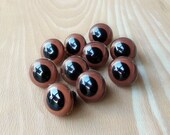 15mm Brown Animal Eyes - 5 pairs Craft Safety Eyes