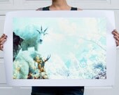 Mountain Goats - Flora and Fauna Series . 20x30 Print