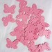 Hand Punched Die Cut Butterflies Large Pink Package of 20