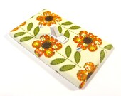 Orange Retro Flower Home Decor Switchplate Light Switch Plate Cover Tangerine Orange Avocado Green Yellow Vintage Colors Kitchen 306