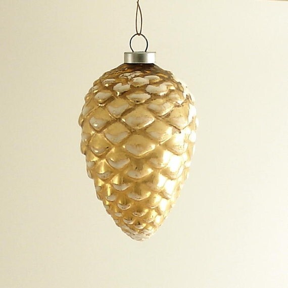 vintage glass christmas ornament pinecone by efinegifts on vintage glass christmas ornament pinecone by efinegifts on