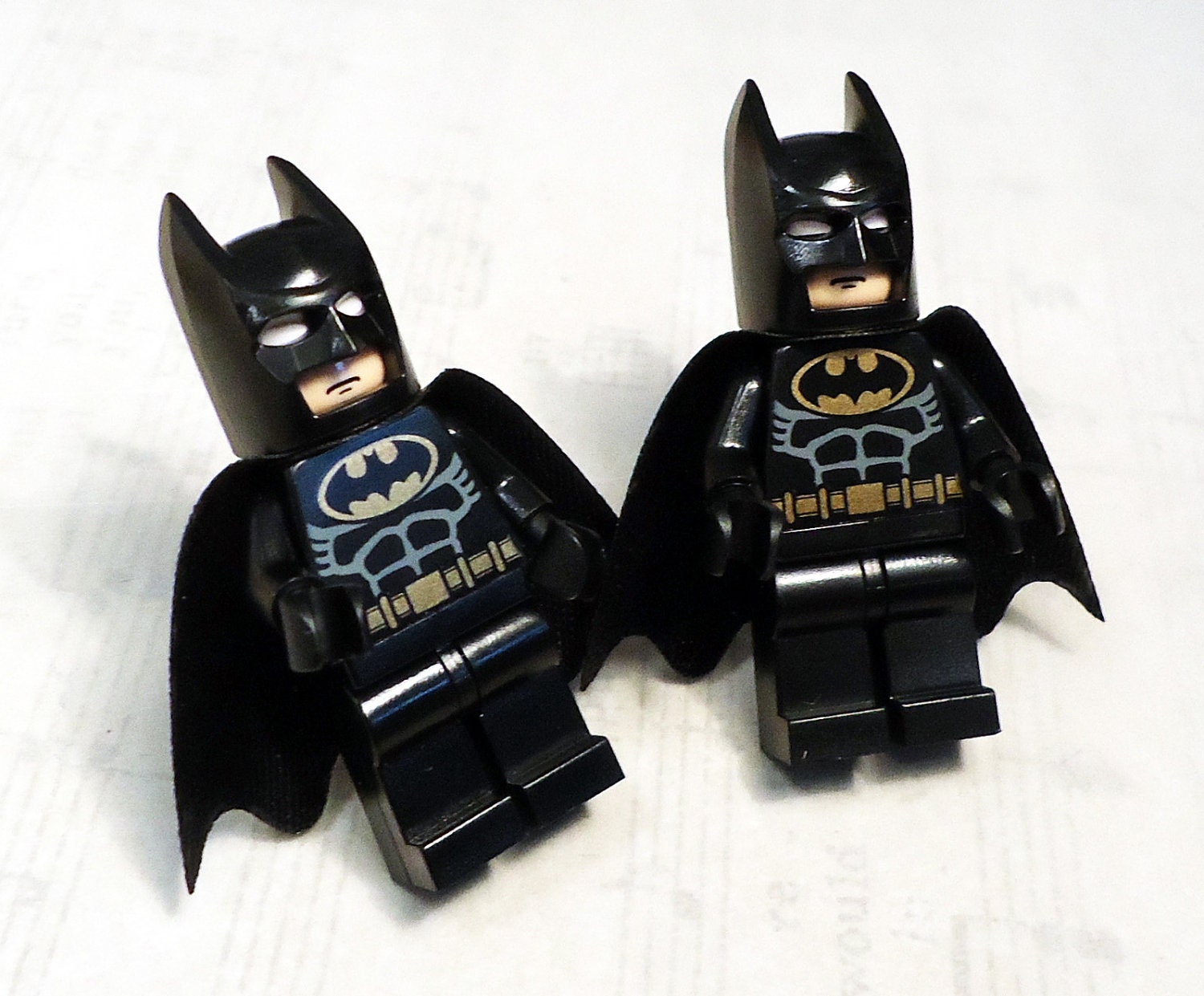 Full body DC series Batman LEGO silver toned cufflinks in FREE gift box