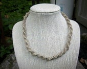Natural Spiral Knot Hemp Choker Necklace