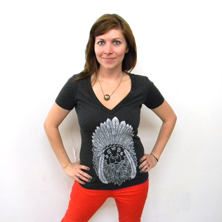 Chief Lion - Ladies v-neck