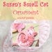 Animal Crochet PATTERN - Darling Kitty - CROCHET PATTERN for Tiny Cat Ornament or Applique with Santa Hat - Instant Download