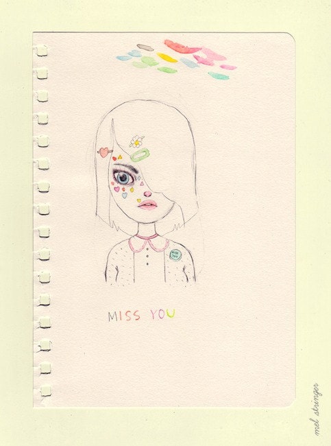 Miss You - A4 Print