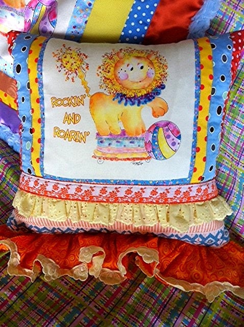 Mc Lion Baby Nursery Pillow by Rosanna Hope for Baby Bonbons