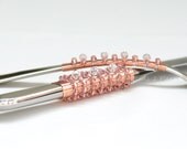 SWAROVSKI Wedding Cake Server And Knife Set Beaded In Rose Gold READY to SHIP Pure Austrian Crystal Bling