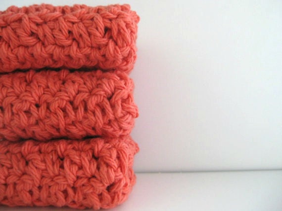 cotton crochet washcloth/face scrubbies AND you can pick the colors