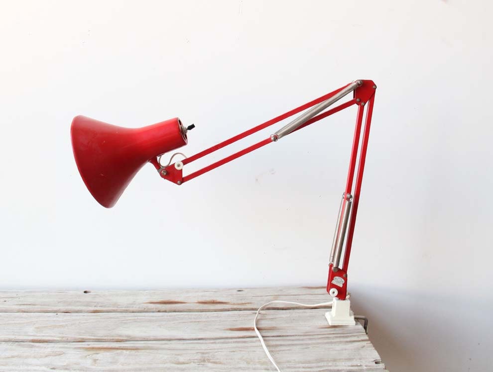 Modern Red Task Light