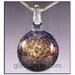 SALE - Sparkling Dichroic Glass Galaxy Pendant - Boro Lampwork Necklace Focal - Hand Blown Glass Jewelry (4127)