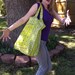 Chartreuse Bandana Tote Bag