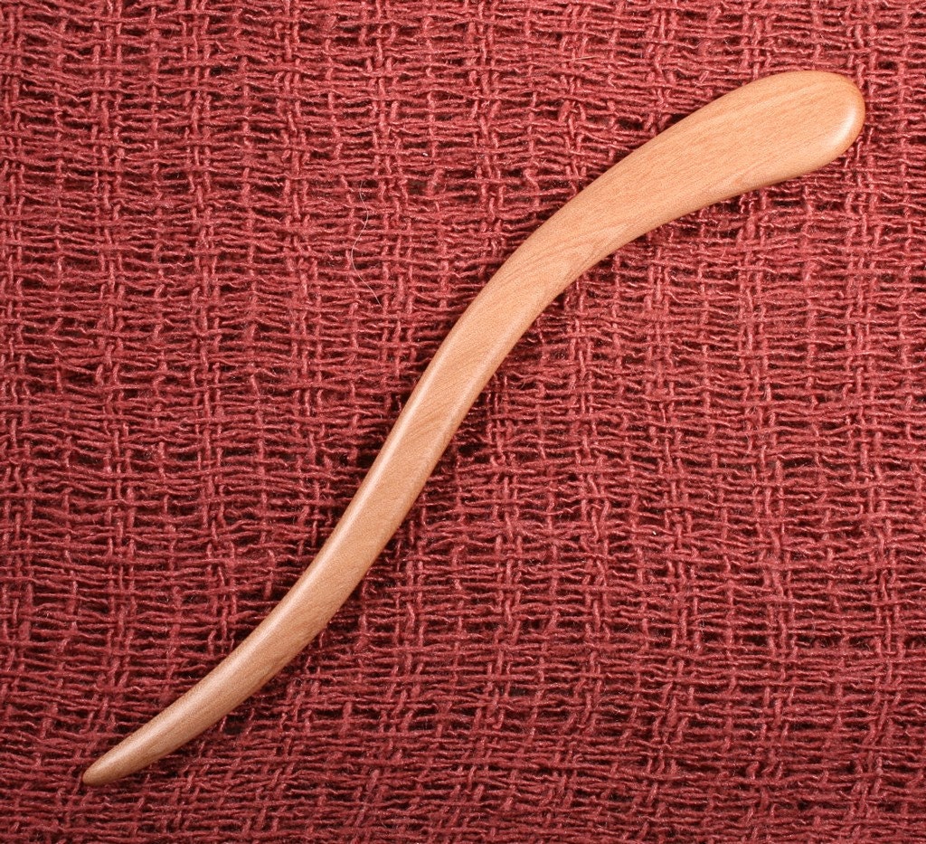 Madrone Wood Curvy Stick - Shawl Pin or Hair Stick